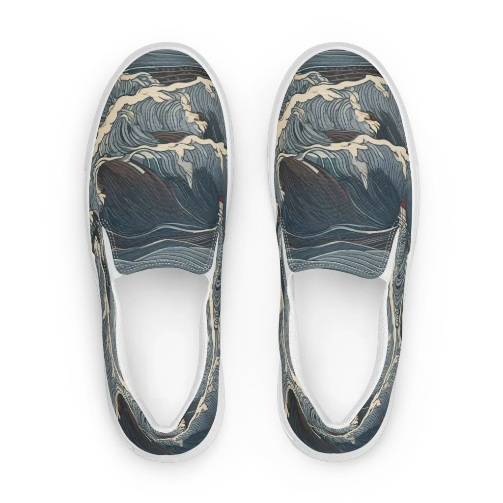 Stormwatch on Women's Slip-On Canvas Shoes — Front