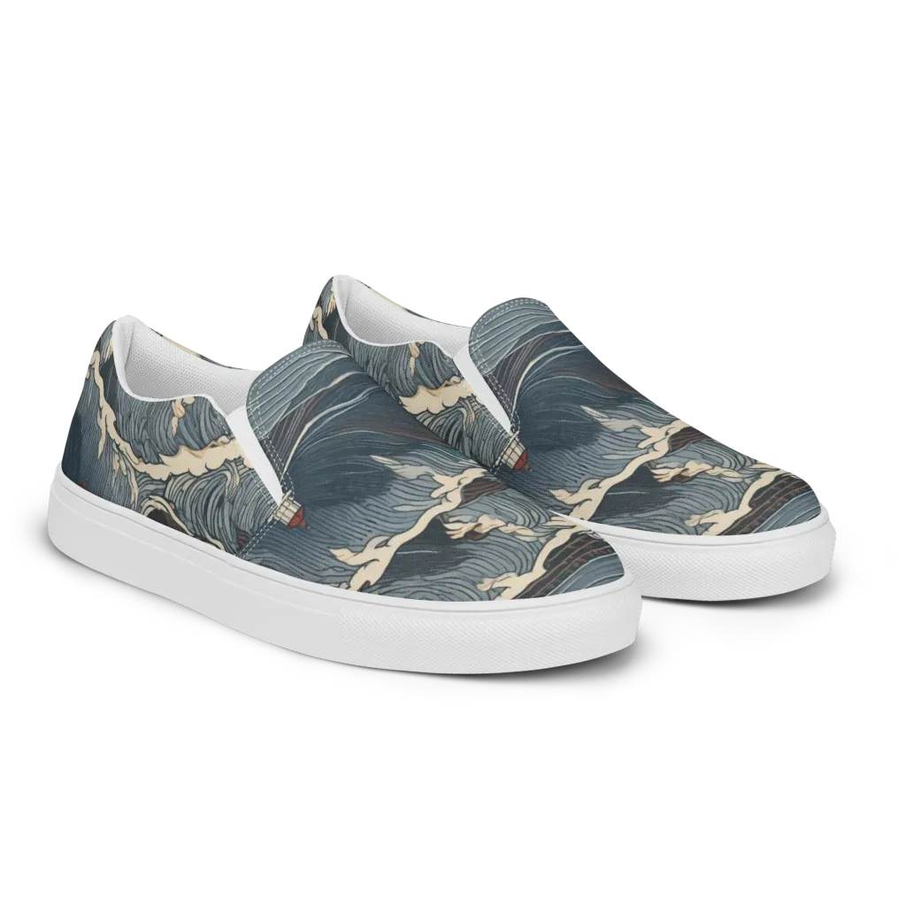 Stormwatch on Women's Slip-On Canvas Shoes — Right Front