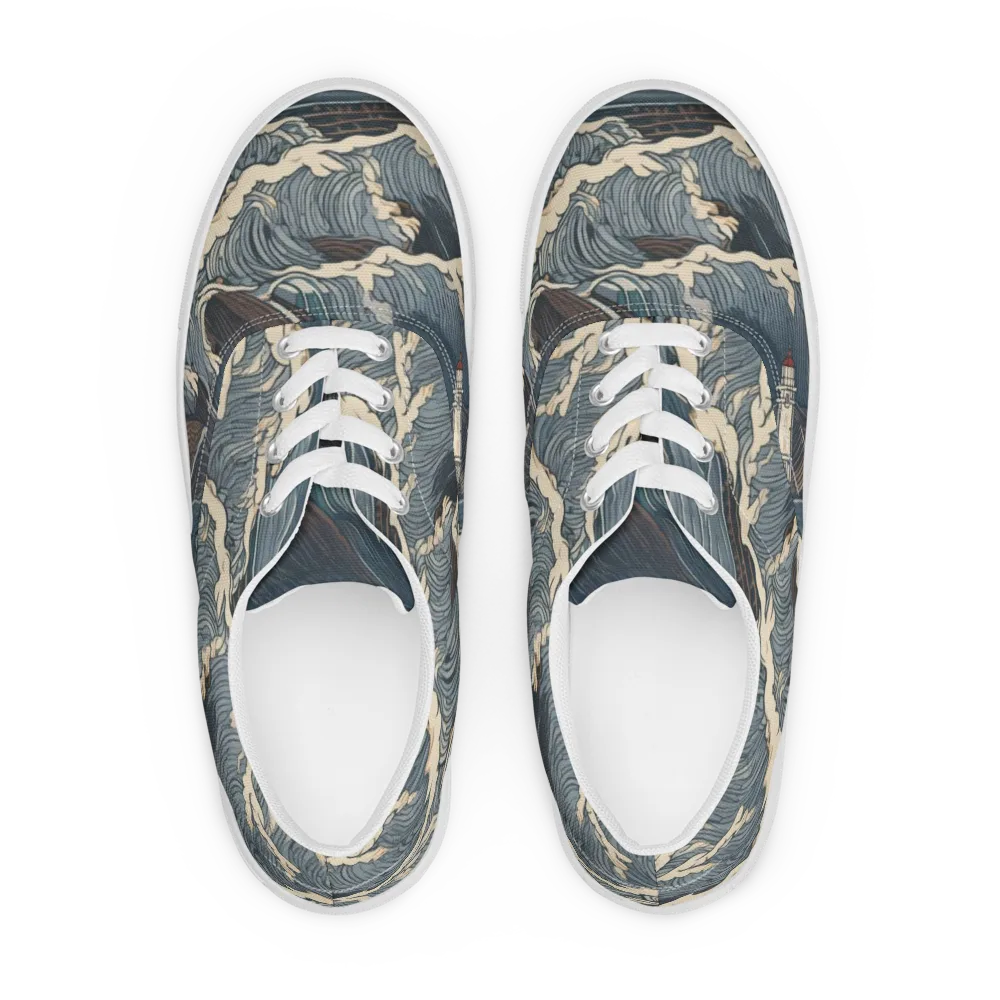 Stormwatch on Men's Lace-Up Canvas Shoes — Front
