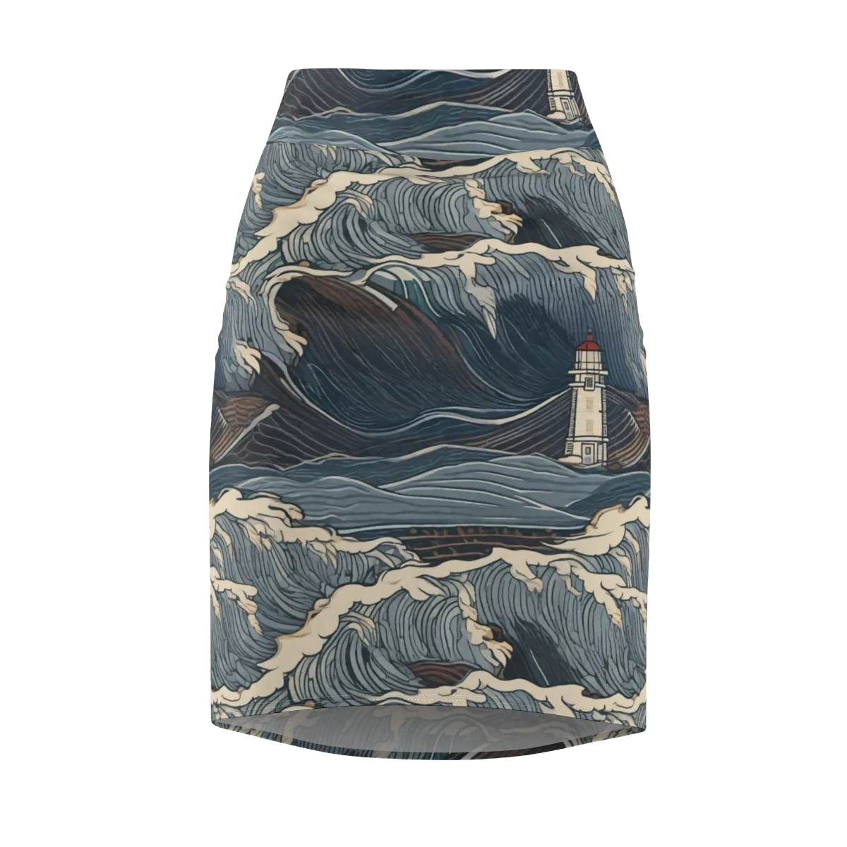 Stormwatch on Pencil Skirt — Front