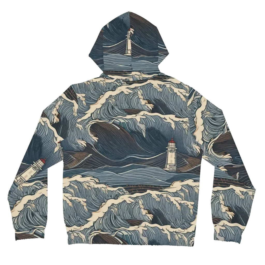 Stormwatch on Women's Full-Zip Hoodie — Back