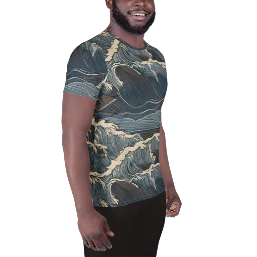 Stormwatch on a Men's Athletic T-Shirt