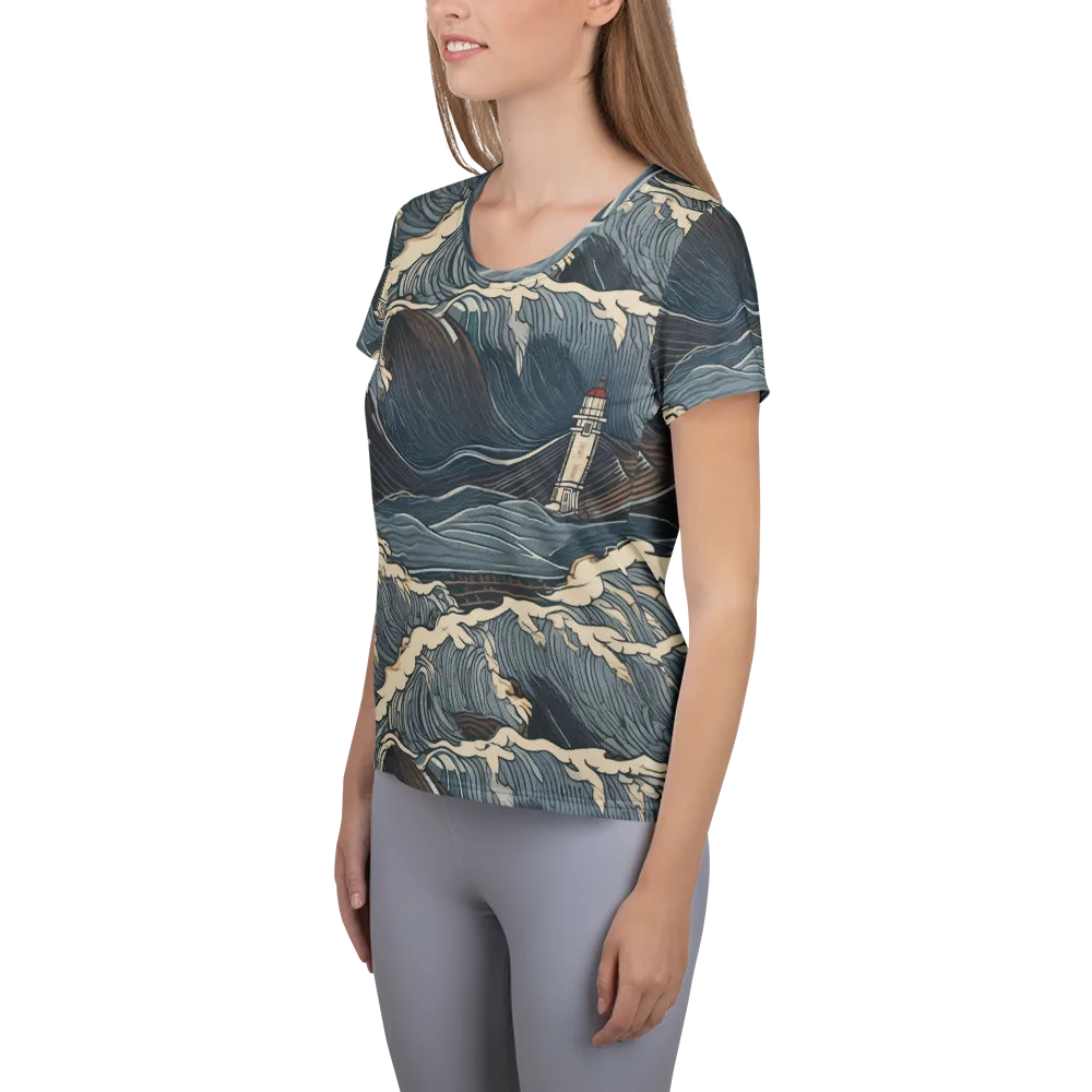Stormwatch on Women's Athletic T-Shirt — Left