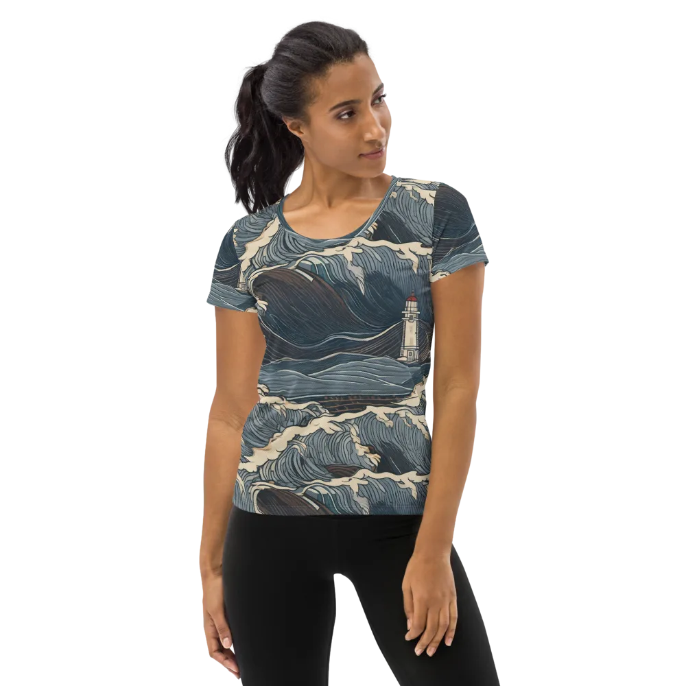 Stormwatch on Women's Athletic T-Shirt — Front