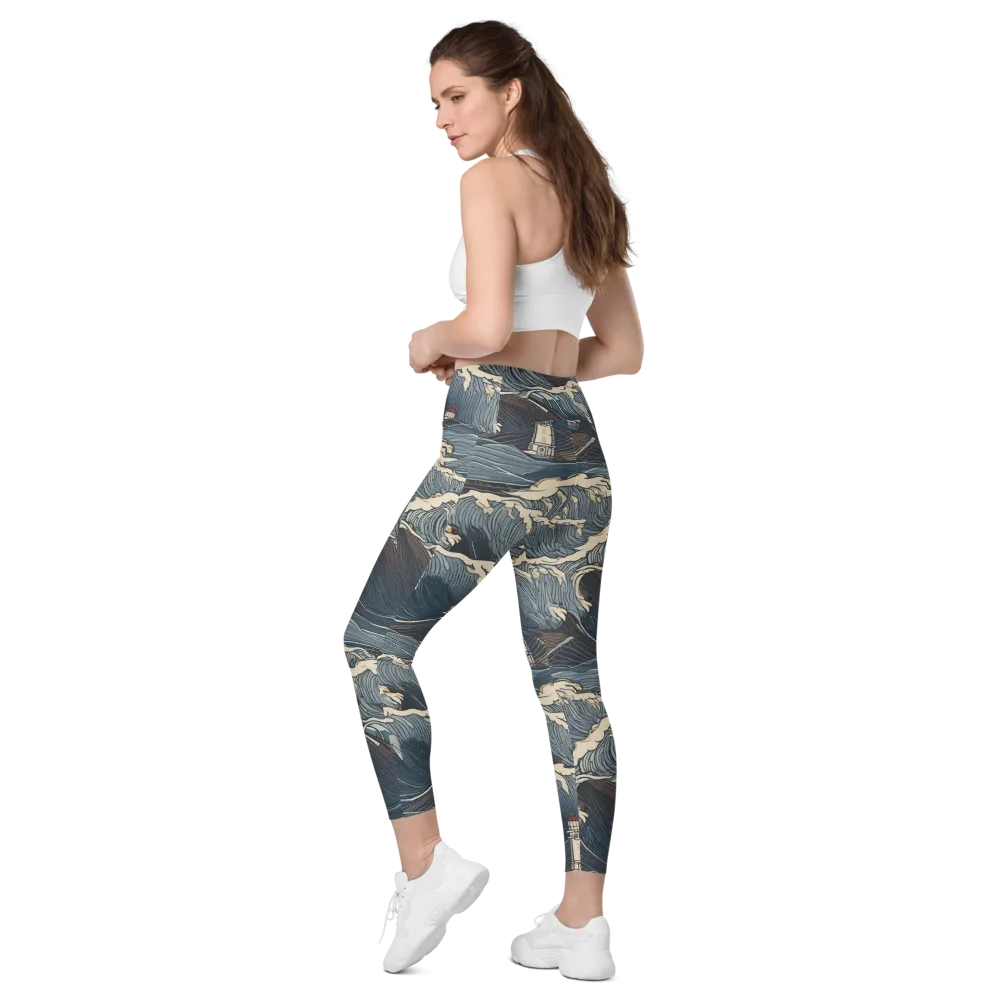Stormwatch on Leggings with Pockets — Left Back