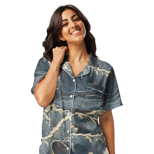 Stormwatch on a Women's Short Sleeve Pajama Top