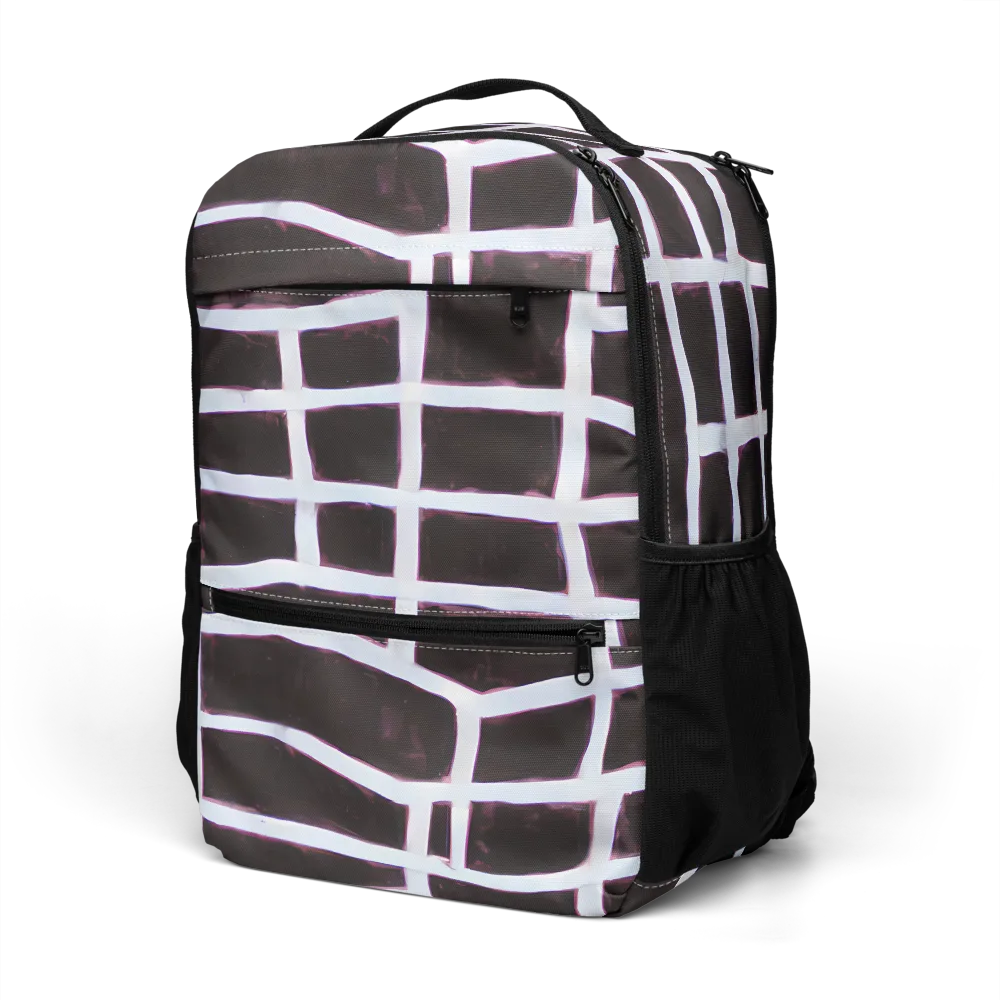 Velvet Grid on Utility Backpack — Left Front