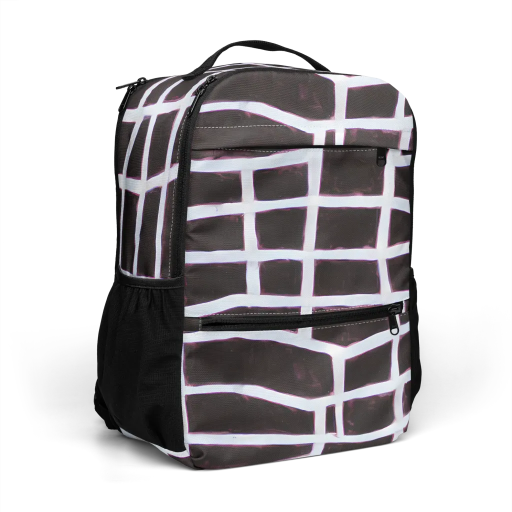 Velvet Grid on Utility Backpack — Right Front