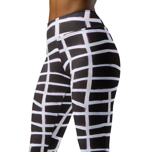 Velvet Grid on a Yoga Leggings