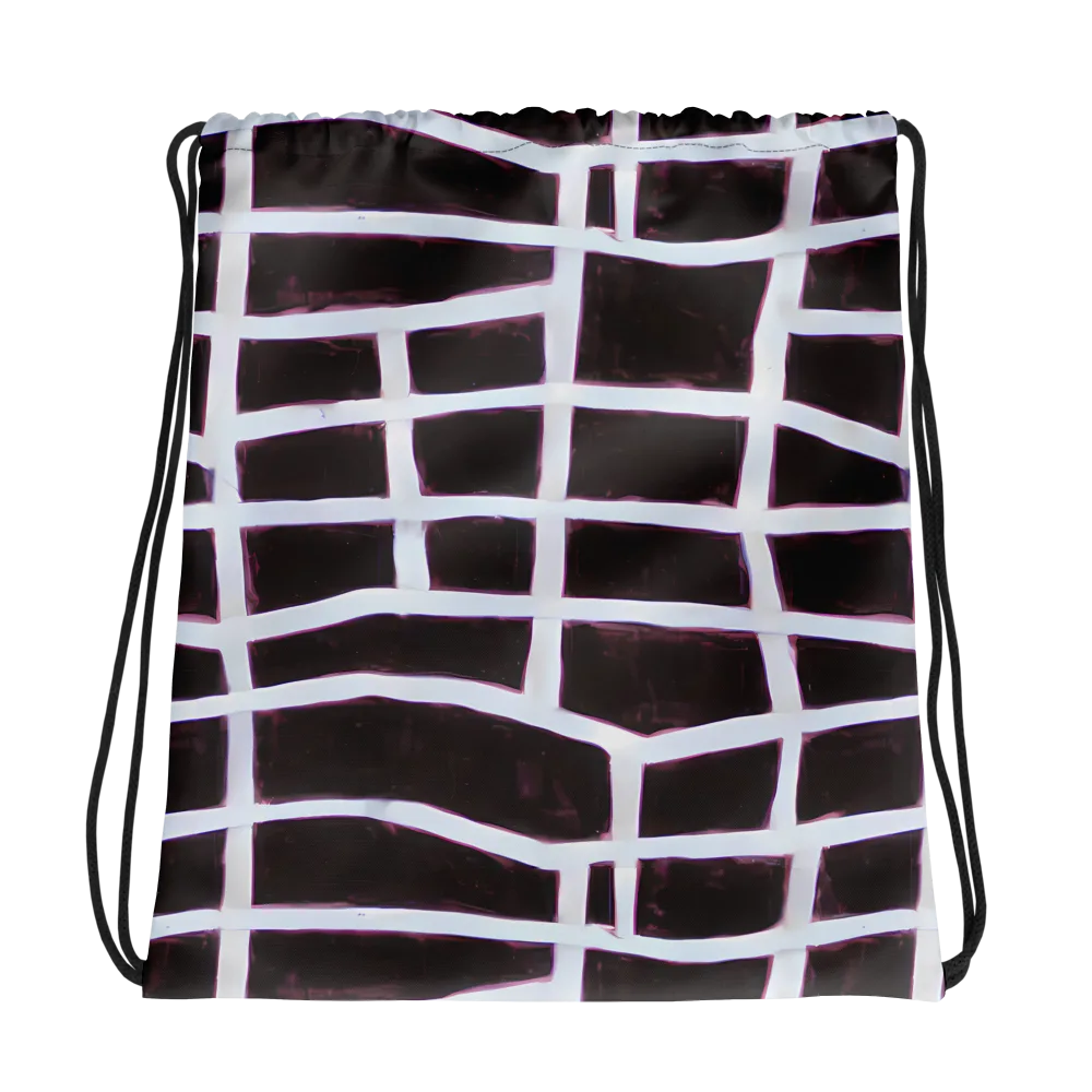 Velvet Grid on Drawstring Bag — Photo