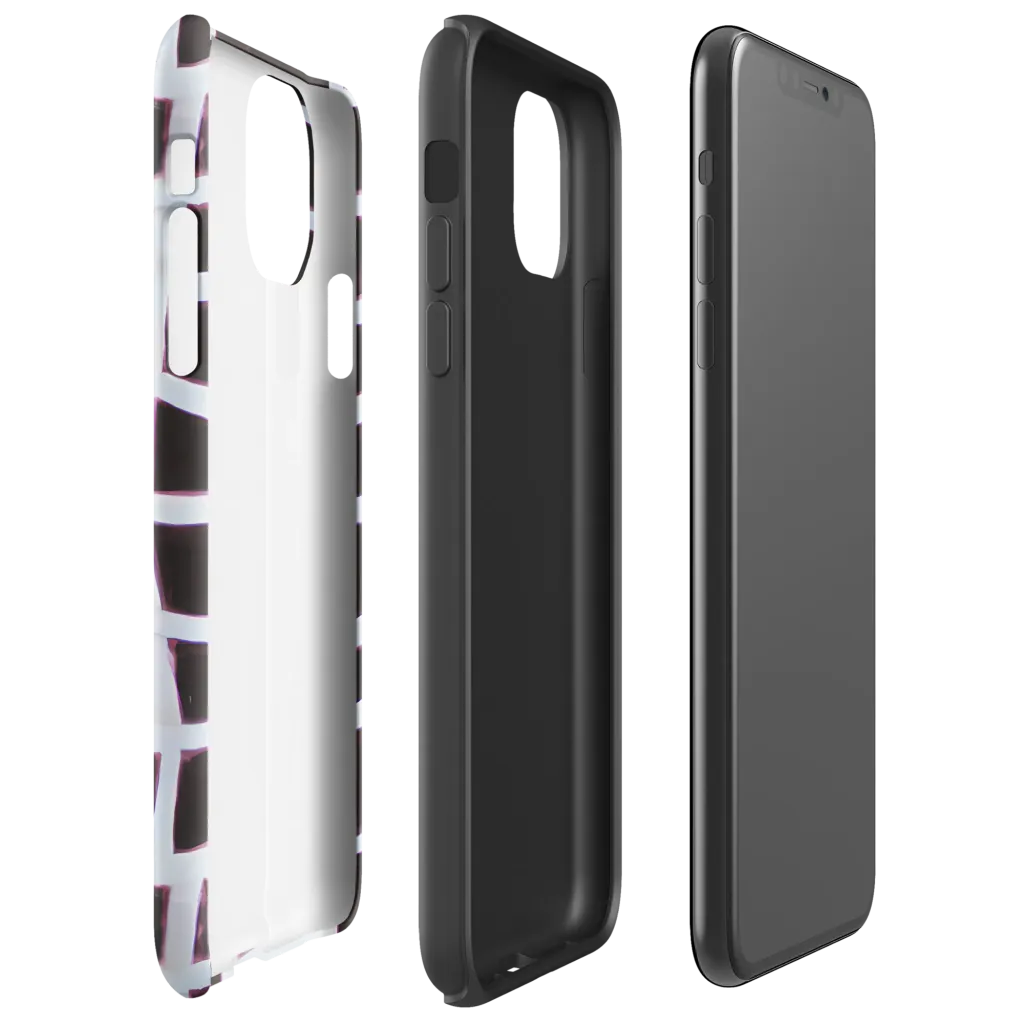 Velvet Grid on Tough Case for iPhone® — Right