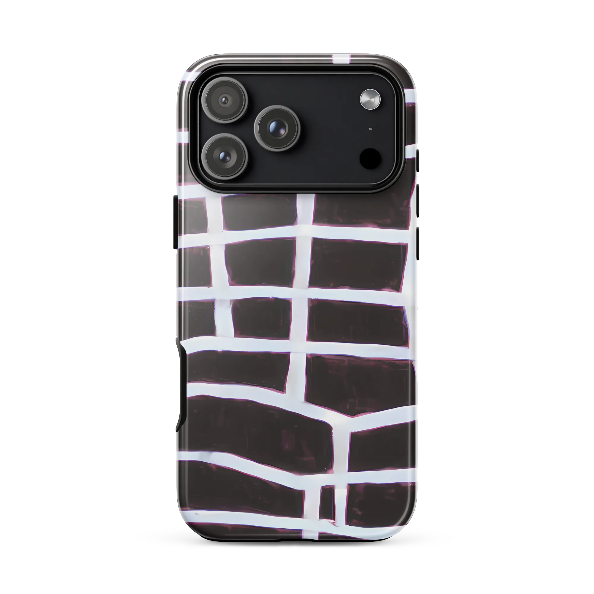Velvet Grid on Tough Case for iPhone® — Front