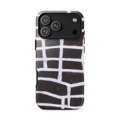 Velvet Grid on a Tough Case for iPhone®