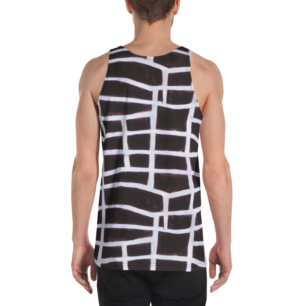 Velvet Grid on Men's Tank Top — Back