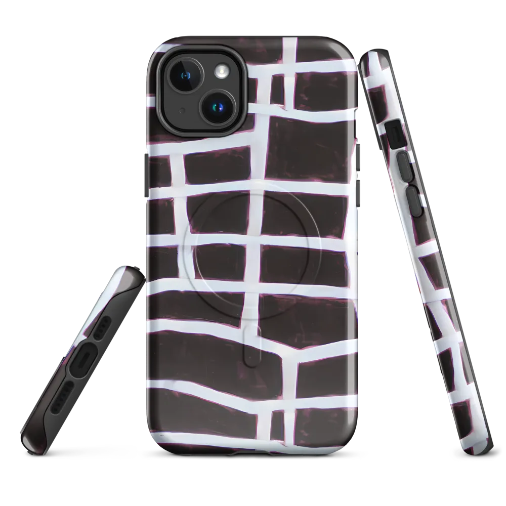 Velvet Grid on MagSafe Tough Case for iPhone® — Front