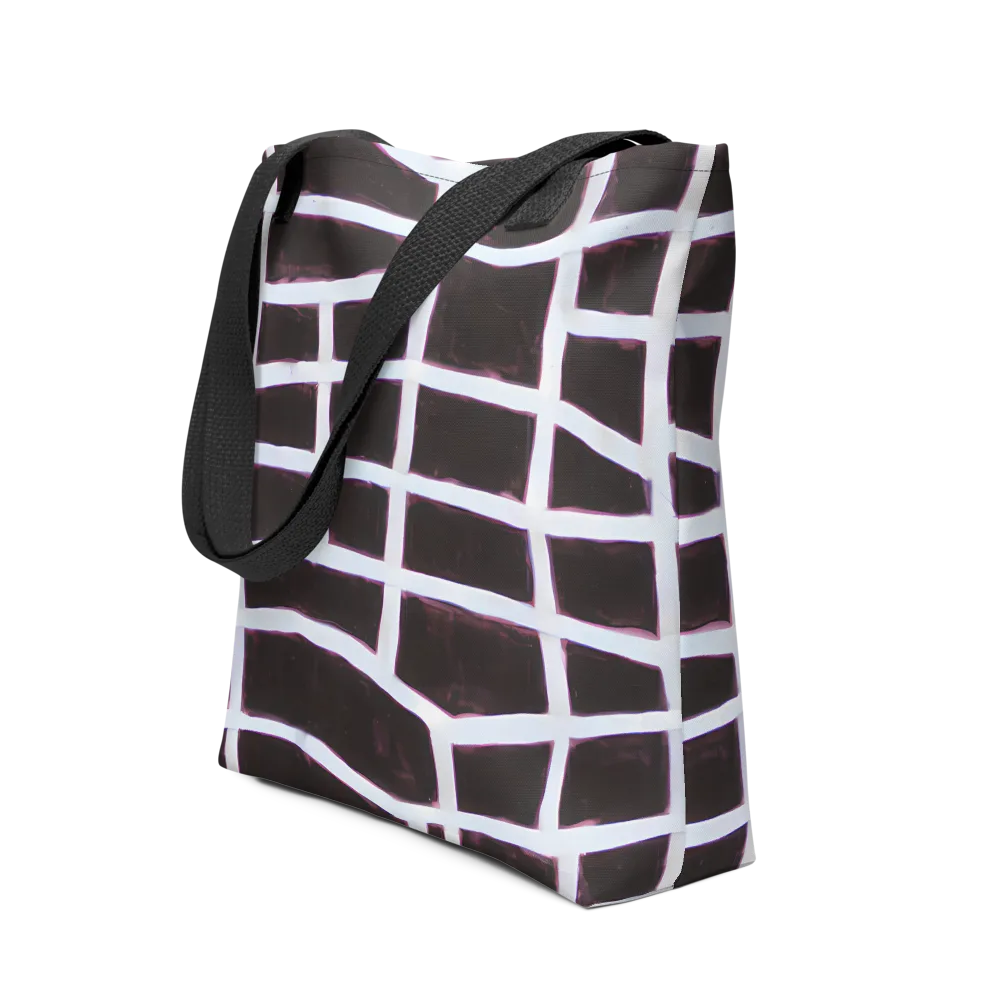Velvet Grid on Tote Bag — Front