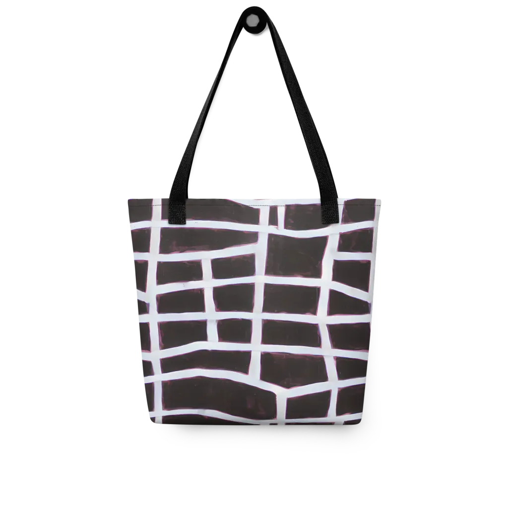 Velvet Grid on Tote Bag — Front