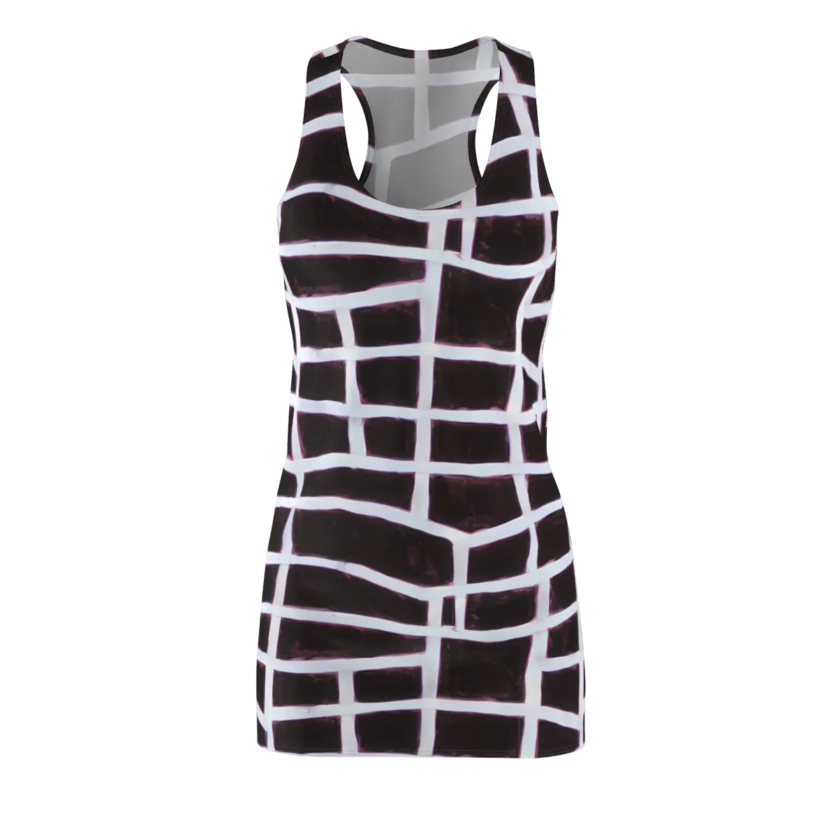 Velvet Grid on Racerback Dress — Front