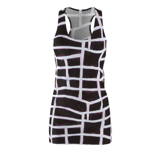 Velvet Grid on a Racerback Dress