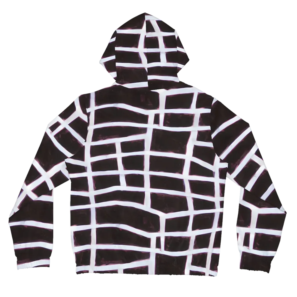 Velvet Grid on Women's Full-Zip Hoodie — Back