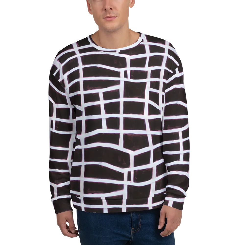 Velvet Grid on Sweatshirt — Front
