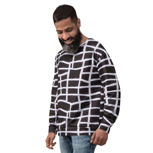 Velvet Grid on a Sweatshirt
