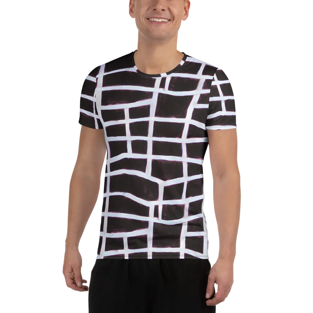 Velvet Grid on Men's Athletic T-Shirt — Front