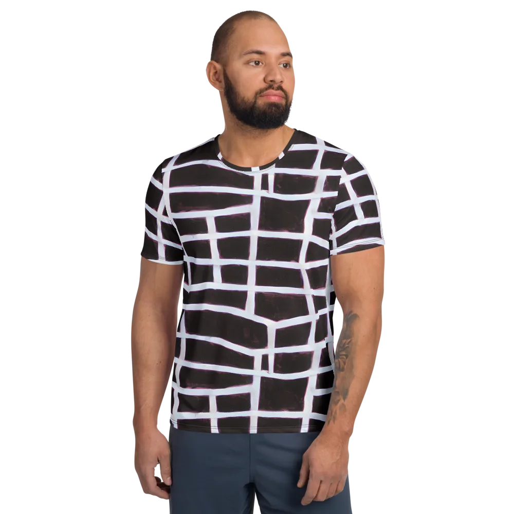 Velvet Grid on Men's Athletic T-Shirt — Front