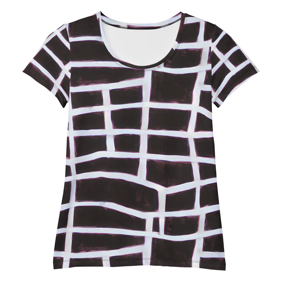 Velvet Grid on Women's Athletic T-Shirt — Front