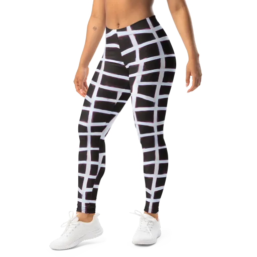 Velvet Grid on a Leggings