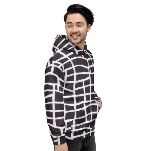 Velvet Grid on a Hoodie