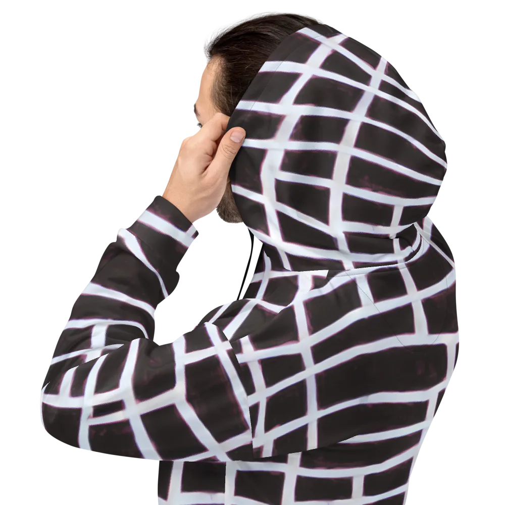 Velvet Grid on Hoodie — Back