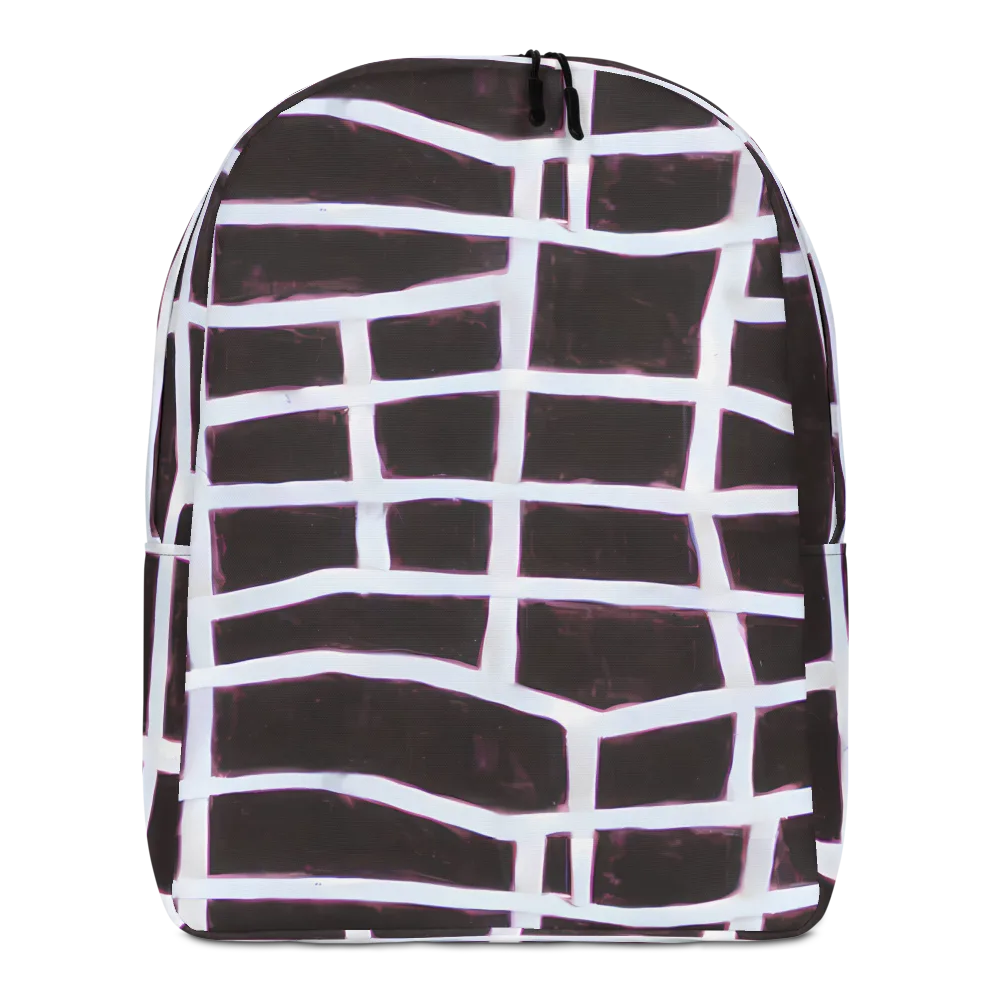 Velvet Grid on Minimalist Backpack — Front