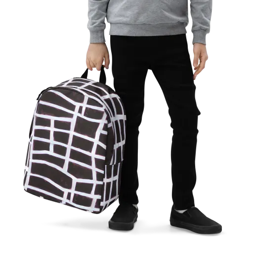 Velvet Grid on a Minimalist Backpack