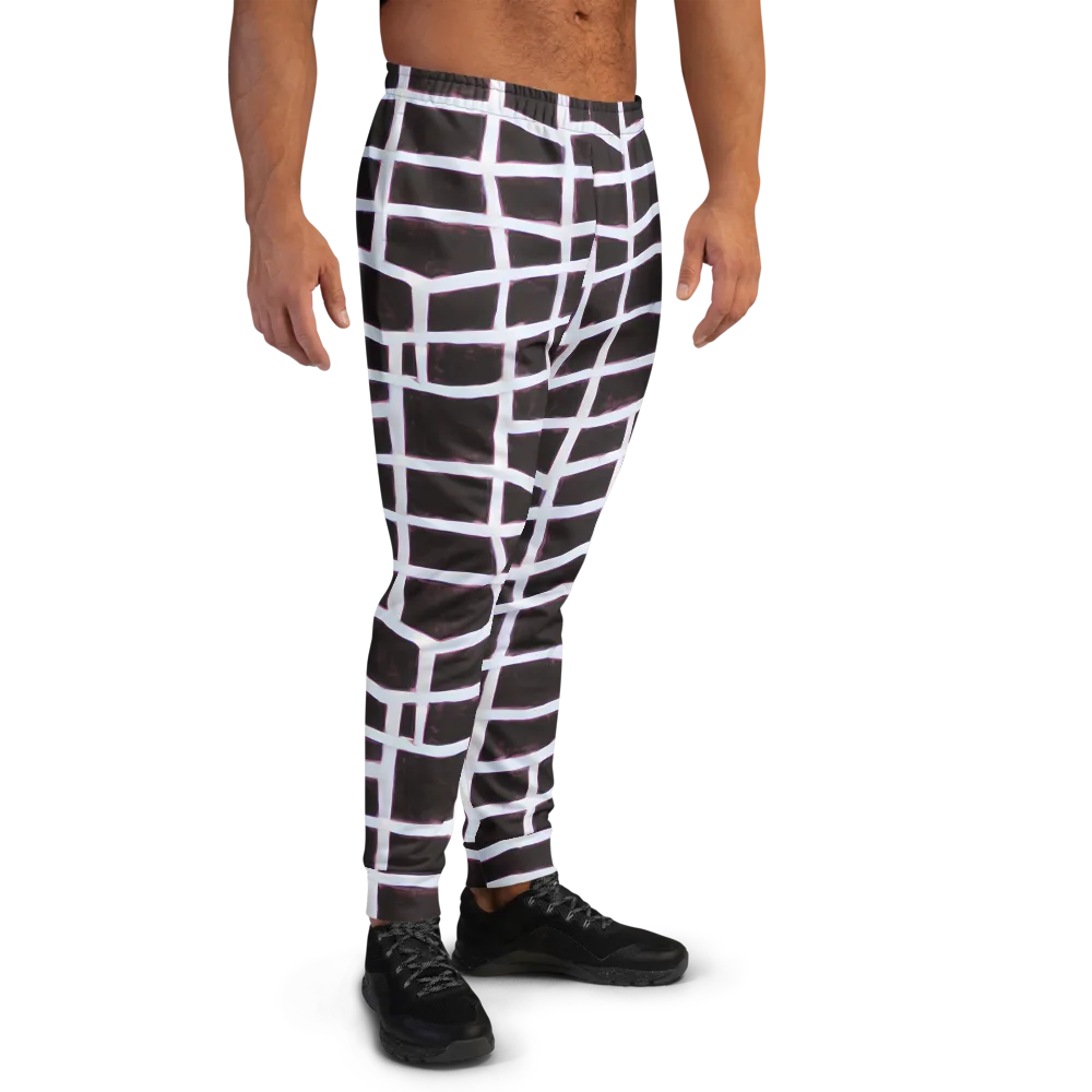 Velvet Grid on Men's Joggers — Right