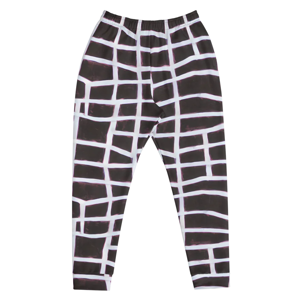 Velvet Grid on Men's Joggers — Front