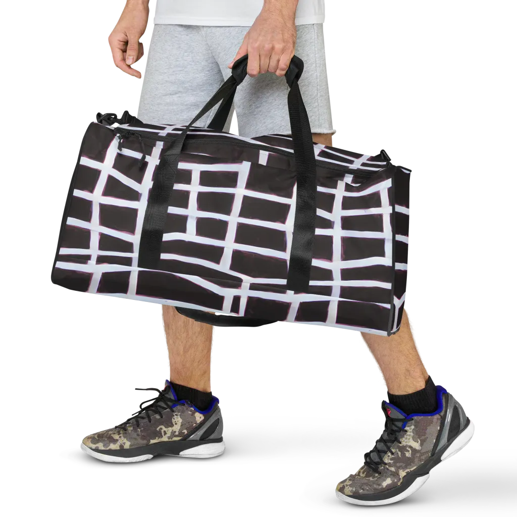 Velvet Grid on Duffle Bag — Front