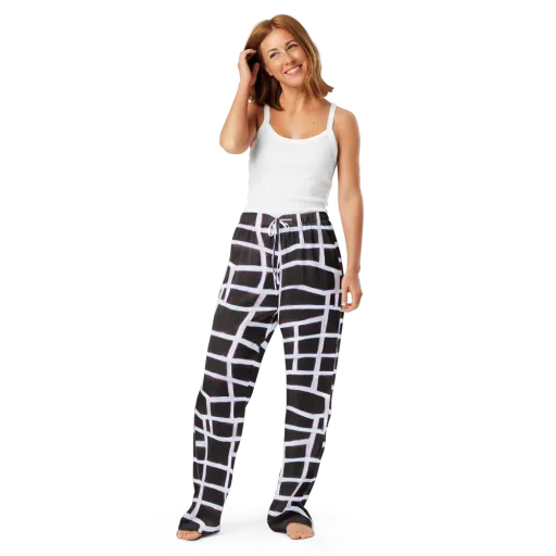 Velvet Grid on a Women's Pajama Pants