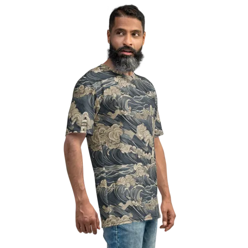 Beacon in the Swell on a Men's Crew Neck T-Shirt