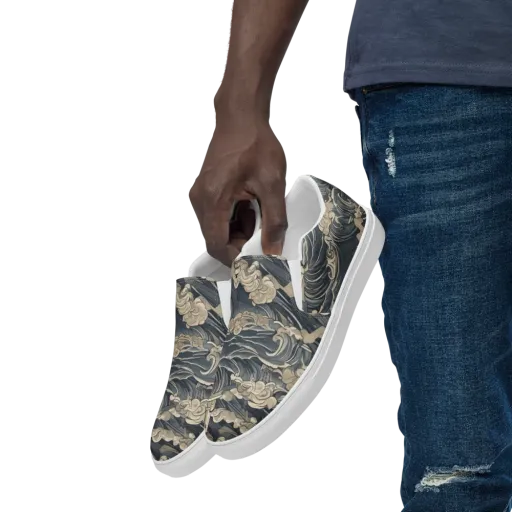 Beacon in the Swell on a Men's Slip-On Canvas Shoes