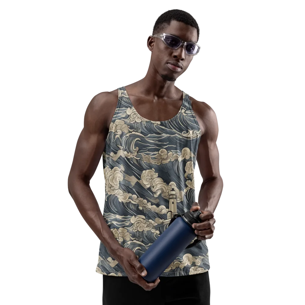 Beacon in the Swell on Men's Tank Top — Front