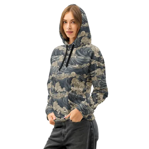 Beacon in the Swell on a Cotton Hoodie
