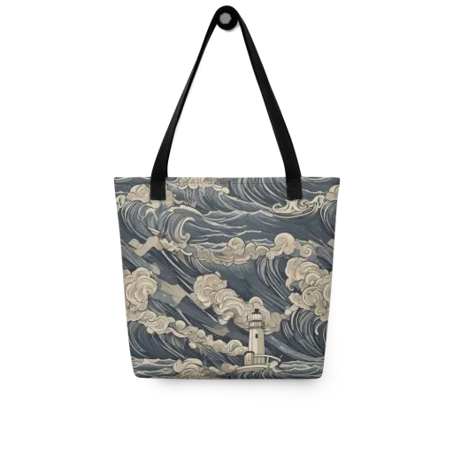 Beacon in the Swell on a Tote Bag