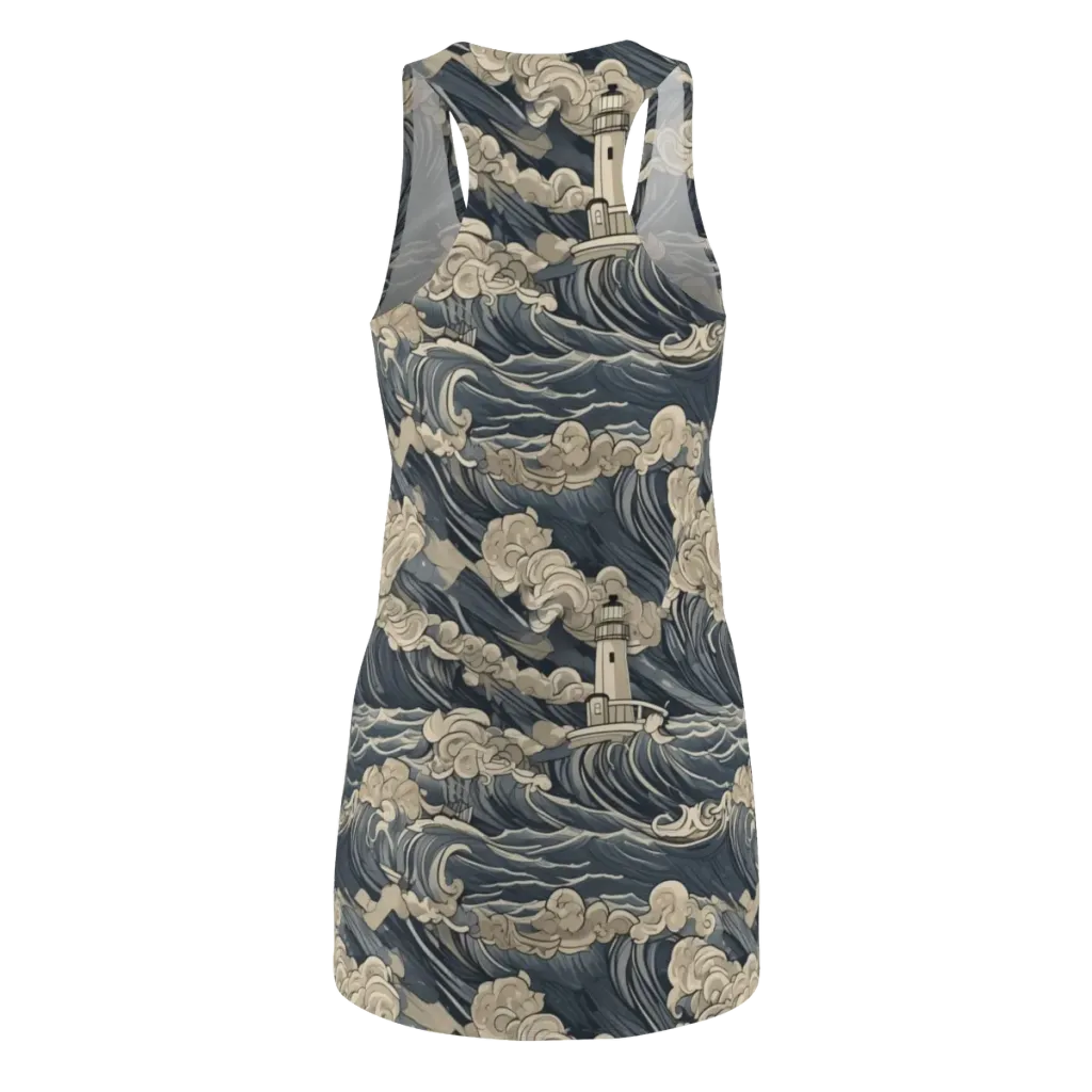 Beacon in the Swell on Racerback Dress — Back