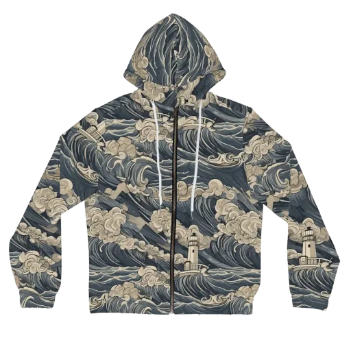 Beacon in the Swell on a Women's Full-Zip Hoodie