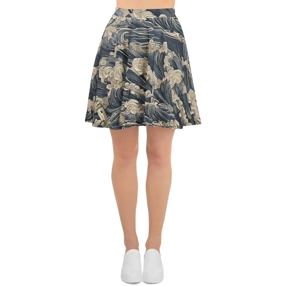Beacon in the Swell on Skater Skirt — Front