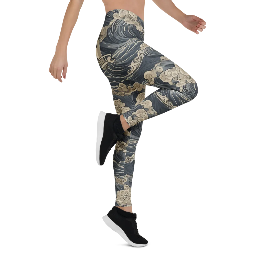 Beacon in the Swell on Leggings — Right