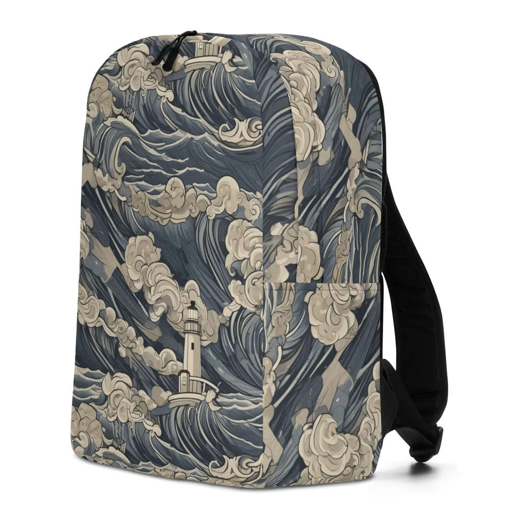 Beacon in the Swell on Minimalist Backpack — Left