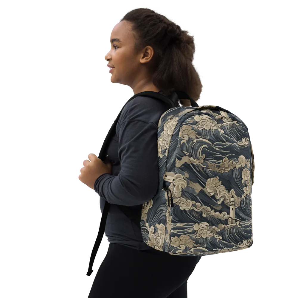 Beacon in the Swell on Minimalist Backpack — Right Front