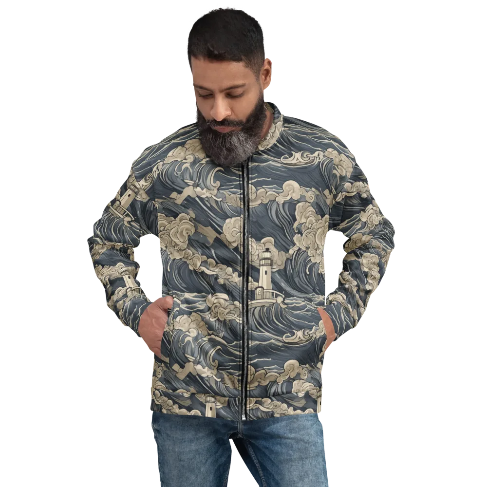 Beacon in the Swell on Bomber Jacket — Front